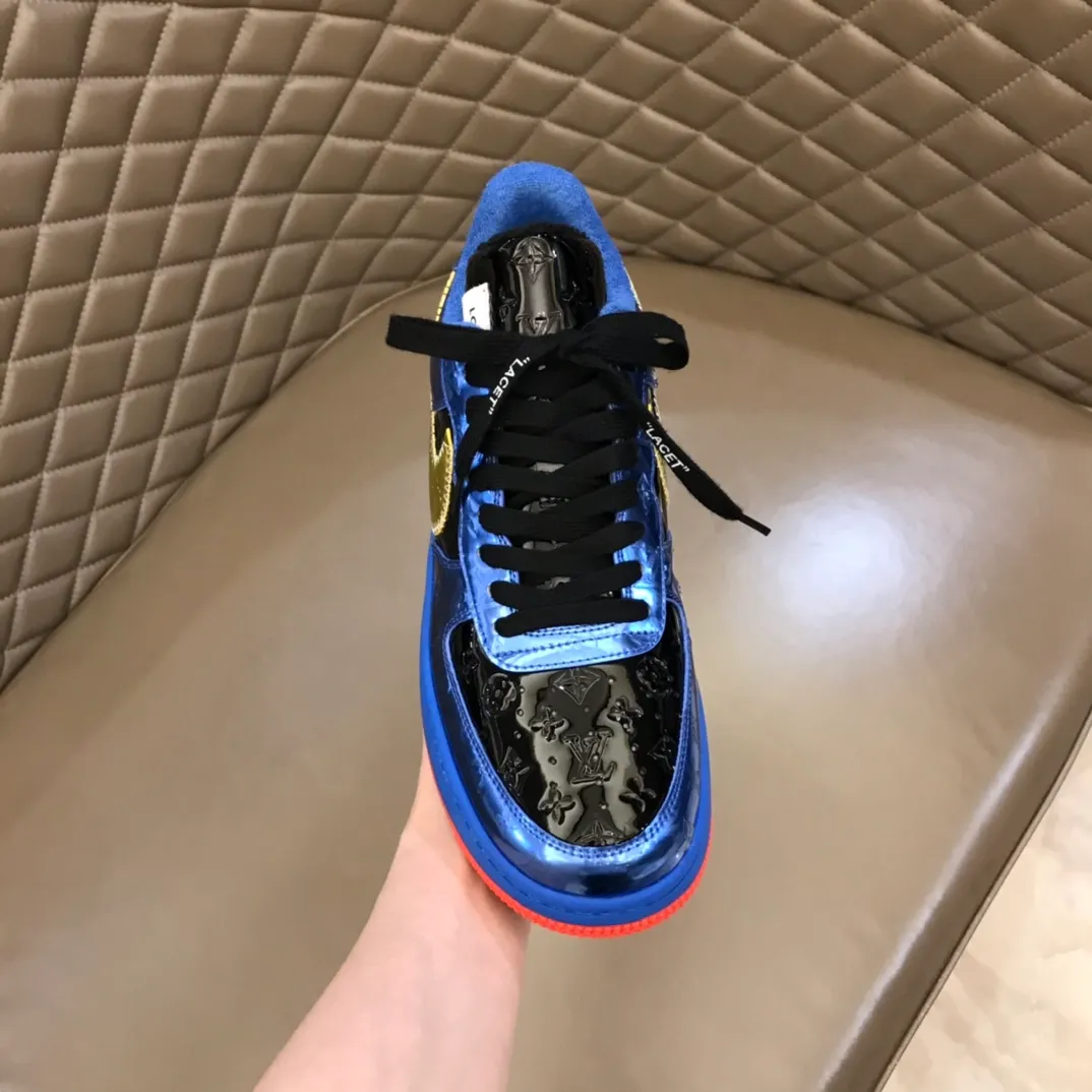 Men's shoes 💰p440 "*OUIS *UITTO*" x OFF-WHITE x Nike tripartite collaboration! Trendy and cool men's casual sports shoes with unrivaled color matching. The design idea basically continues the style of THE TEN. The Swoosh line and tongue label have a very familiar visual effect and are both fashionable and trendy! A must-have for fashionistas! The effect on your feet is absolutely stunning! (The original drawer packaging accessories are complete) Code number 38-45